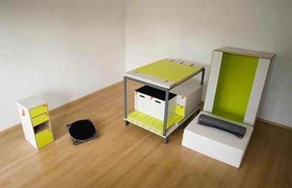 Casulo, entire apartment's furniture in one small box