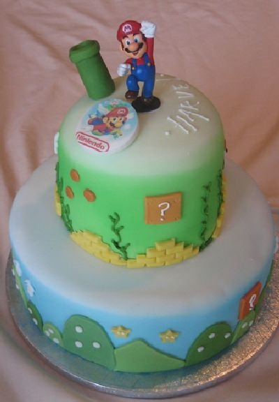 super mario cake