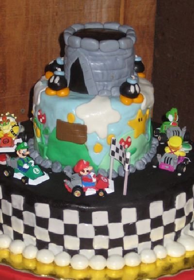 super mario cake