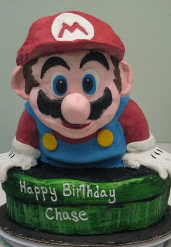 super mario cake