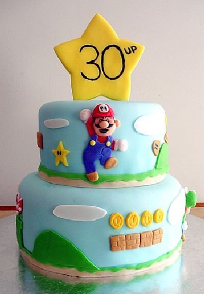 super mario cake