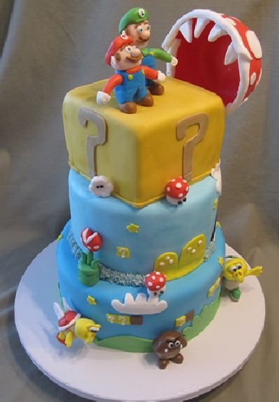 super mario cake