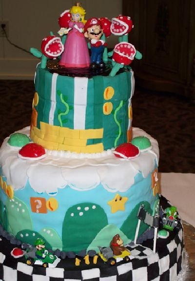 super mario cake