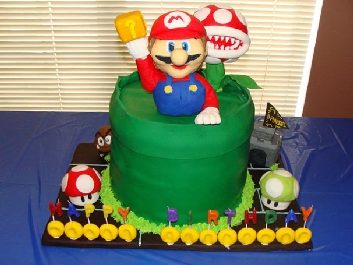 super mario cake