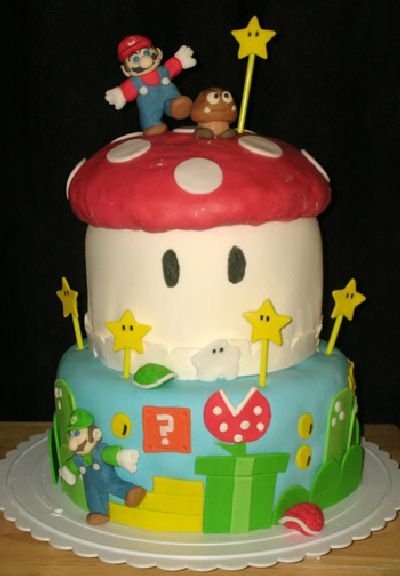 super mario cake