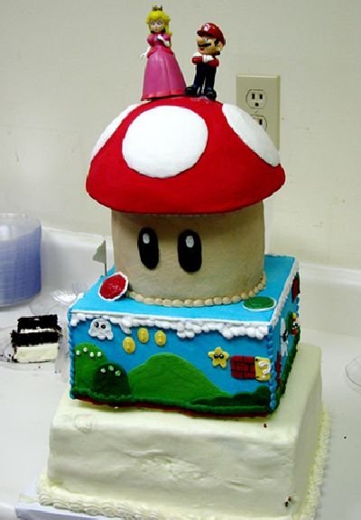 super mario cake