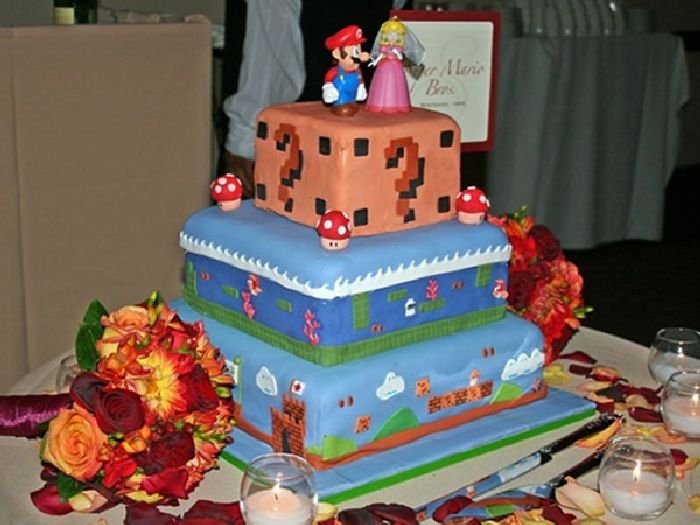 super mario cake