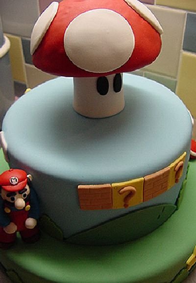 super mario cake