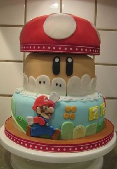 super mario cake