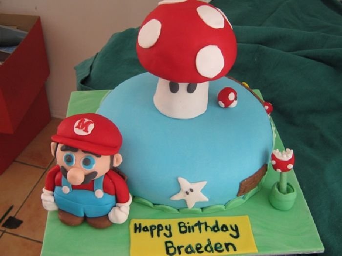 super mario cake