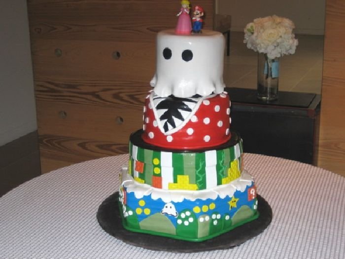 super mario cake