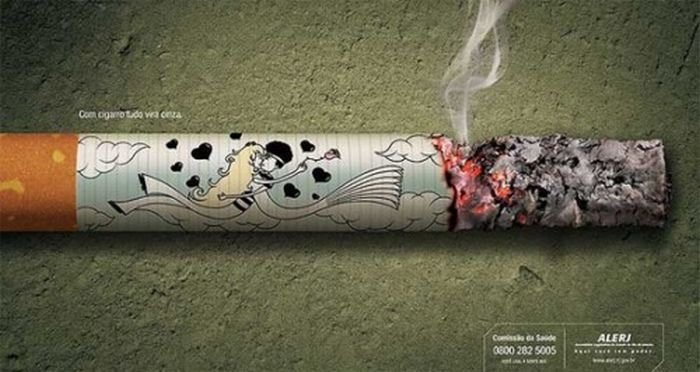 creative anti-smoking ad