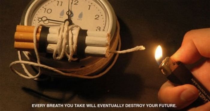 creative anti-smoking ad