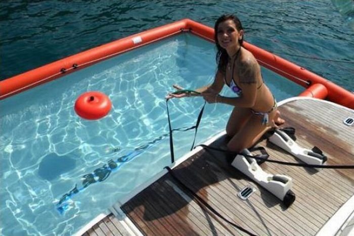 magic swim, pool for a yacht