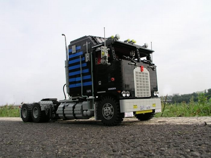 truck built from lego