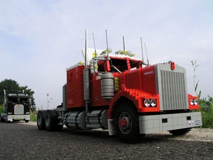 truck built from lego