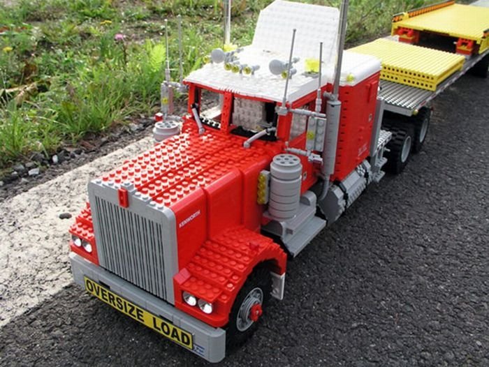 truck built from lego