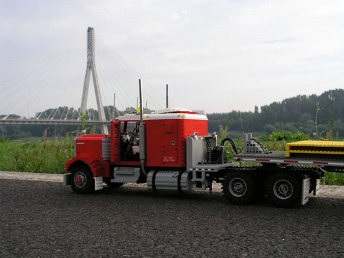 truck built from lego