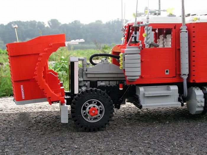 truck built from lego