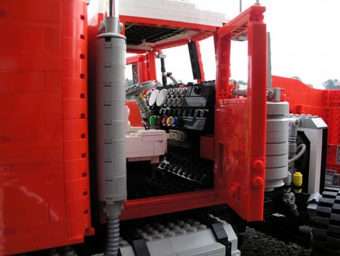truck built from lego