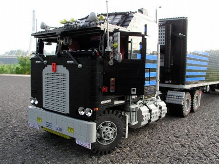 truck built from lego