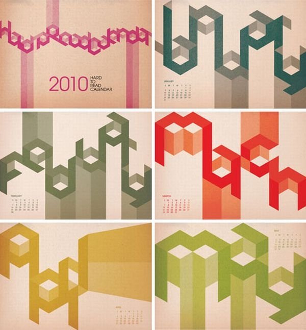 creative calendar design