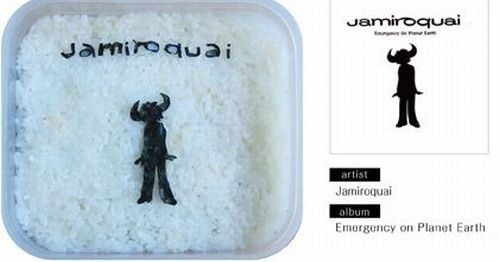 bento lunches decorated as album covers