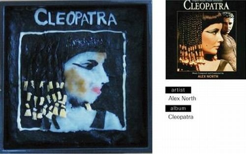 bento lunches decorated as album covers