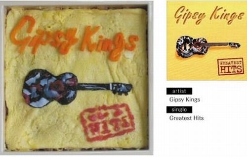 bento lunches decorated as album covers