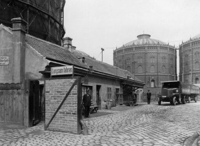 living spaces inside old gasometers