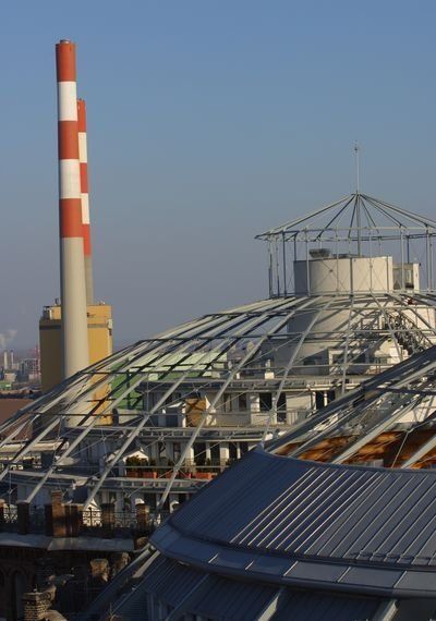 living spaces inside old gasometers