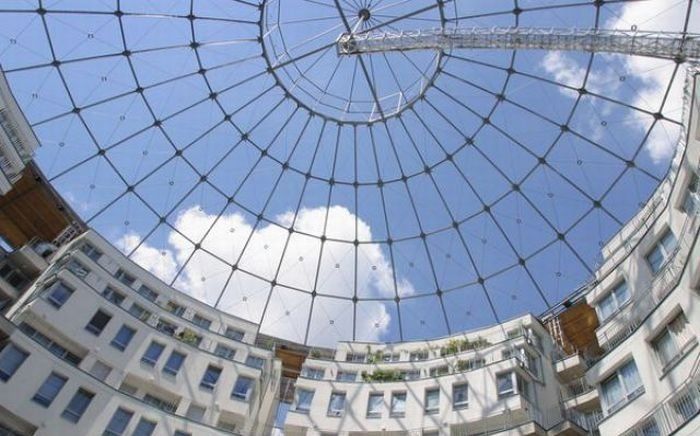 living spaces inside old gasometers