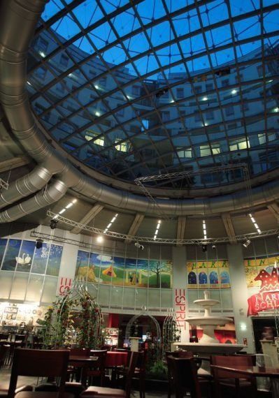 living spaces inside old gasometers