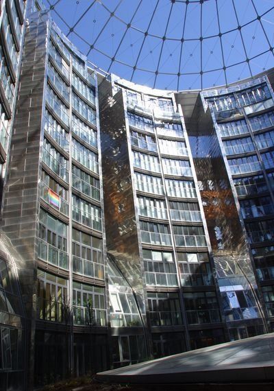 living spaces inside old gasometers