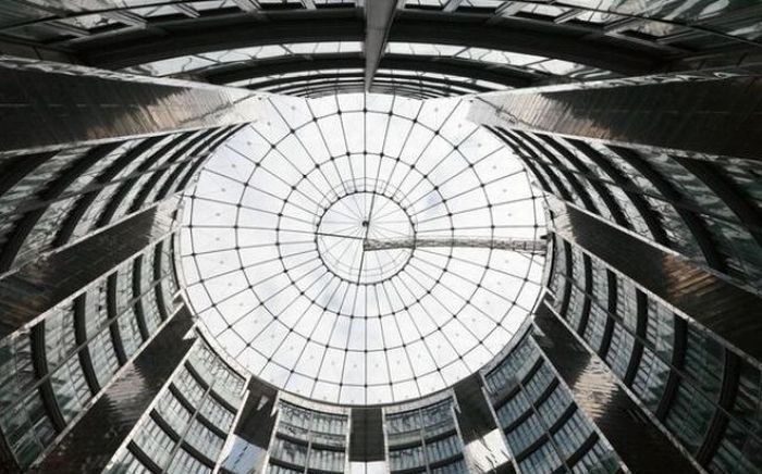 living spaces inside old gasometers