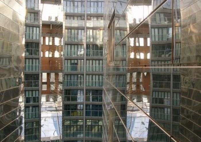 living spaces inside old gasometers