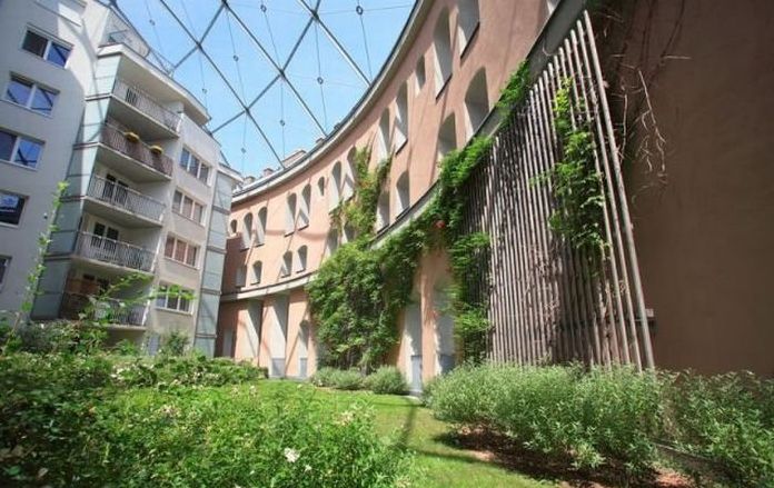 living spaces inside old gasometers