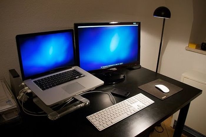 clean minimal workspace