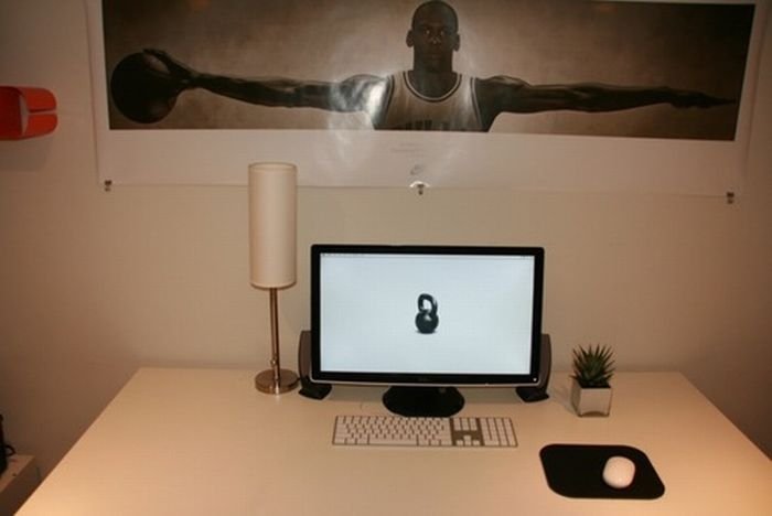 clean minimal workspace