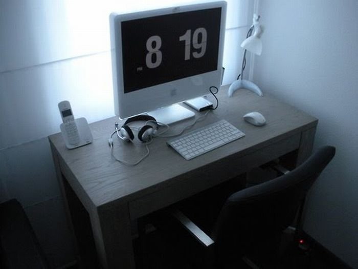 clean minimal workspace