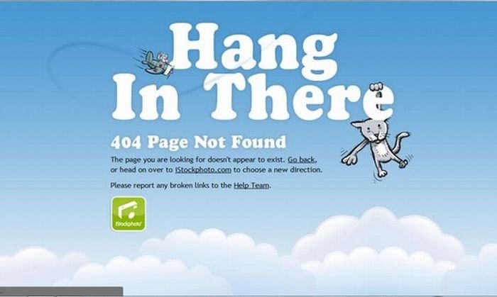 HTTP 404 error page