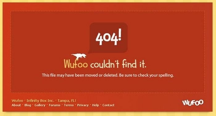 HTTP 404 error page