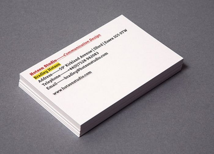 creative business card