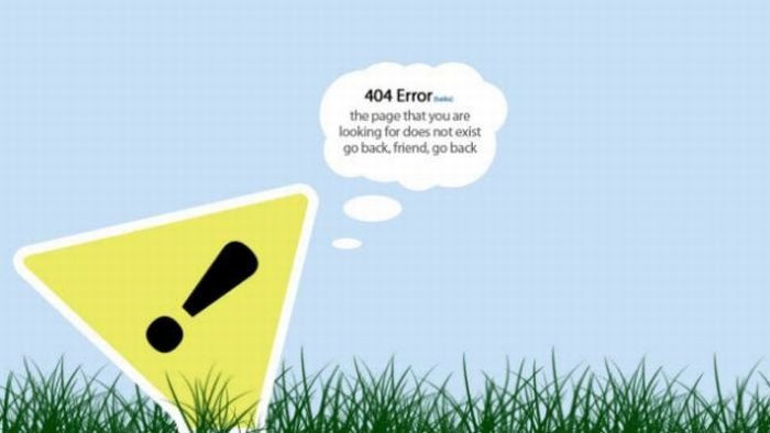 HTTP 404 error page