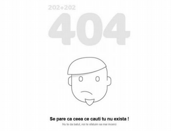 HTTP 404 error page