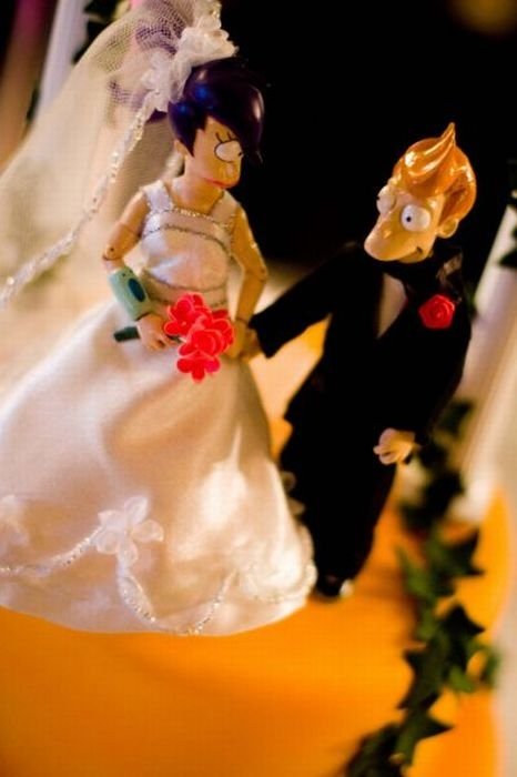 futurama wedding cake