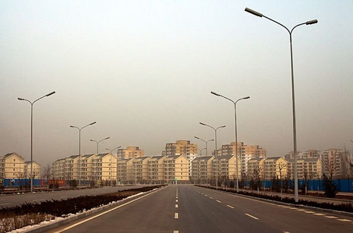 Modern ghost town, Ordos, China