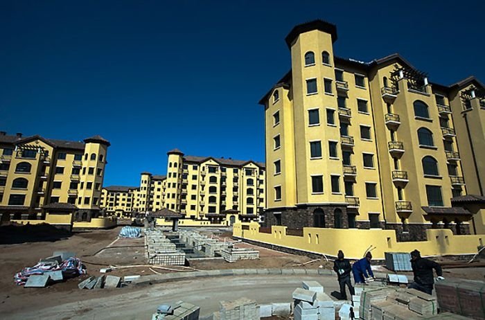 Modern ghost town, Ordos, China