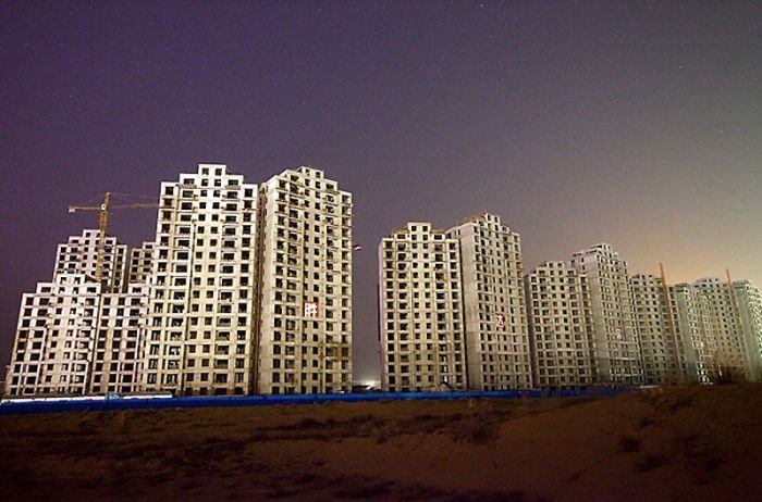 Modern ghost town, Ordos, China