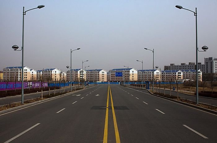 Modern ghost town, Ordos, China